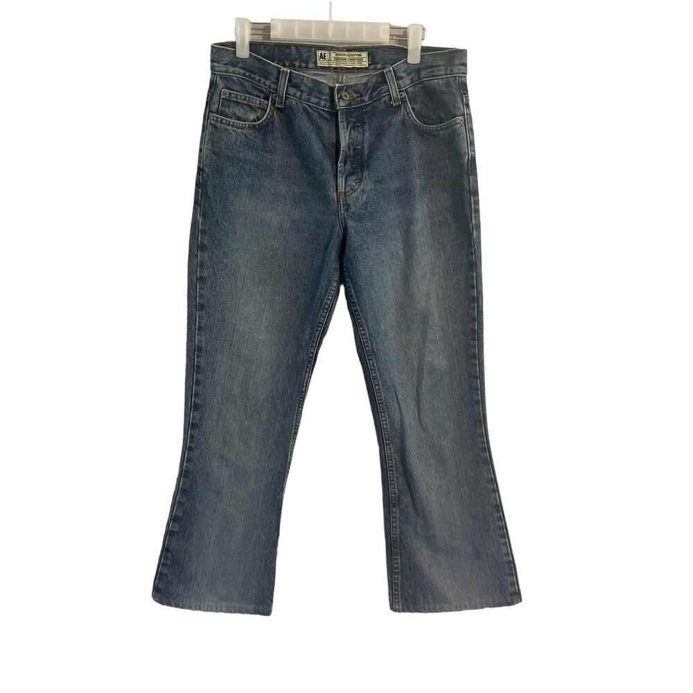 Vintage American Eagle Medium Wash Bootcut Jeans Size 8 Long Extra High Rise